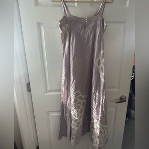 Moda International Mauve and Cream Maxi Dress